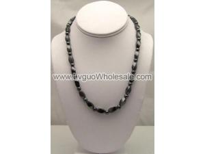 Men's Magnetic Twist Beads Hematite Necklace